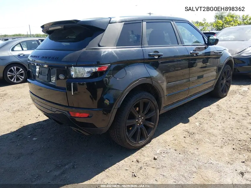 2014 Land Rover Range Rover Evoque Dynamic VIN: SALVT2BG0EH898362 Lot: 45215920