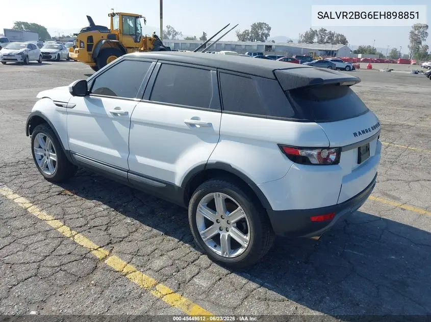 2014 Land Rover Range Rover Evoque Pure VIN: SALVR2BG6EH898851 Lot: 45449512