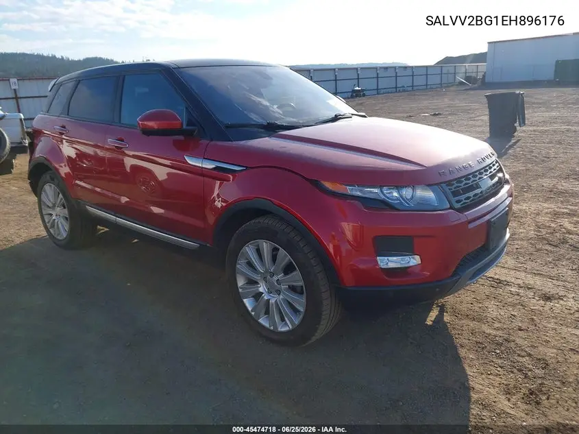 2014 Land Rover Range Rover Evoque Prestige VIN: SALVV2BG1EH896176 Lot: 45474718