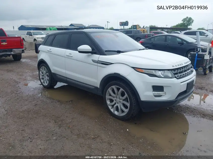 2015 Land Rover Range Rover Evoque Pure VIN: SALVP2BG4FH019936 Lot: 45161708
