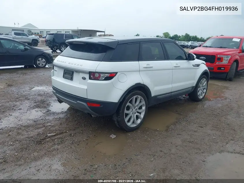 2015 Land Rover Range Rover Evoque Pure VIN: SALVP2BG4FH019936 Lot: 45161708