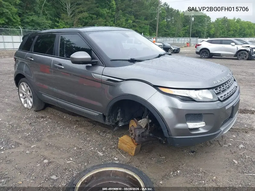 2015 Land Rover Range Rover Evoque Pure VIN: SALVP2BG0FH015706 Lot: 45190930
