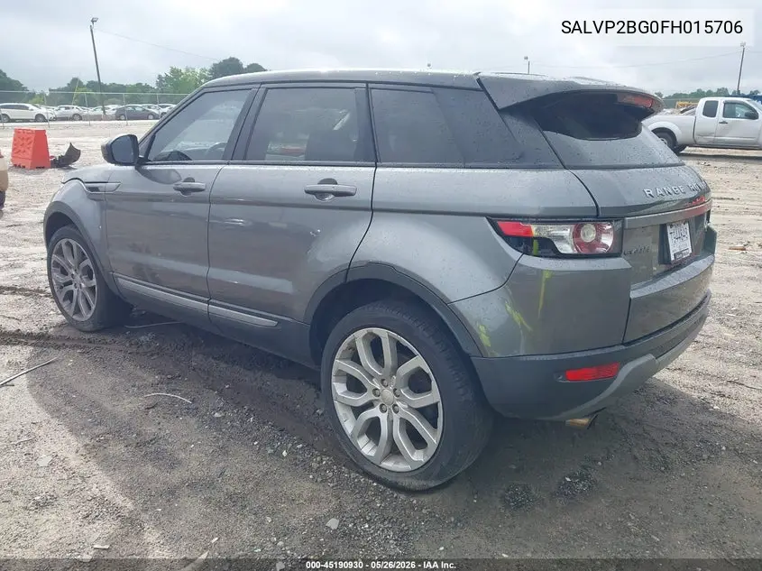 2015 Land Rover Range Rover Evoque Pure VIN: SALVP2BG0FH015706 Lot: 45190930