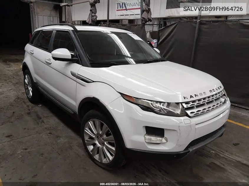 2015 Land Rover Range Rover Evoque Prestige VIN: SALVV2BG9FH964726 Lot: 45236351