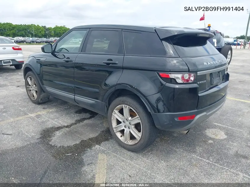 2015 Land Rover Range Rover Evoque Pure VIN: SALVP2BG9FH991404 Lot: 45247098