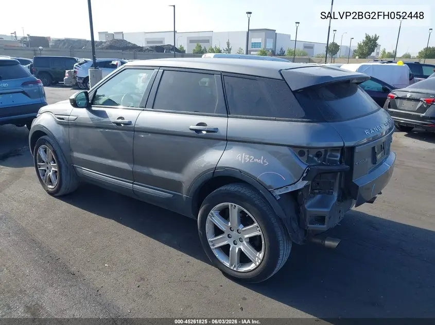 2015 Land Rover Range Rover Evoque Pure VIN: SALVP2BG2FH052448 Lot: 45261825
