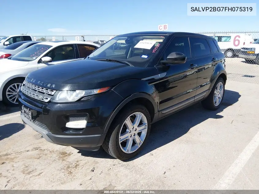 2015 Land Rover Range Rover Evoque Pure VIN: SALVP2BG7FH075319 Lot: 45439131