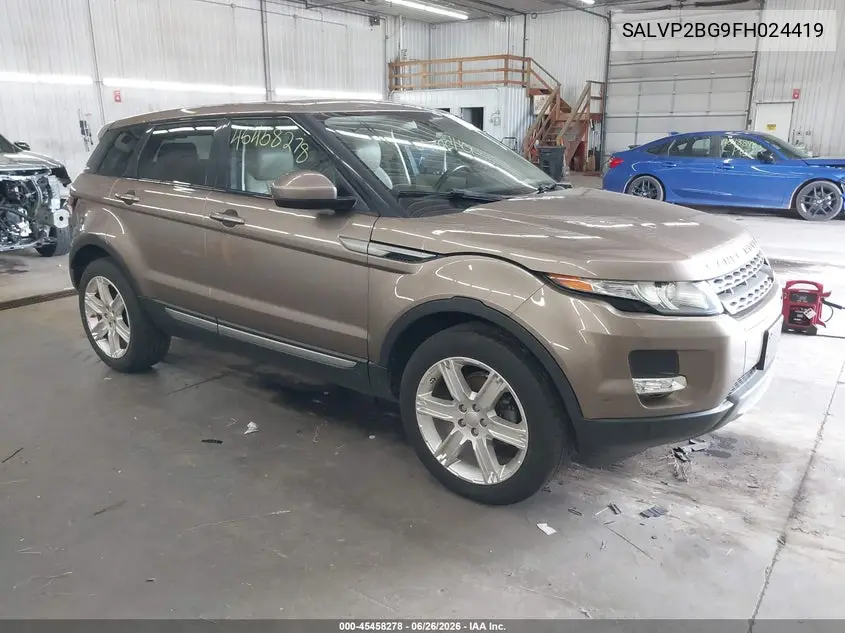 2015 Land Rover Range Rover Evoque Pure VIN: SALVP2BG9FH024419 Lot: 45458278