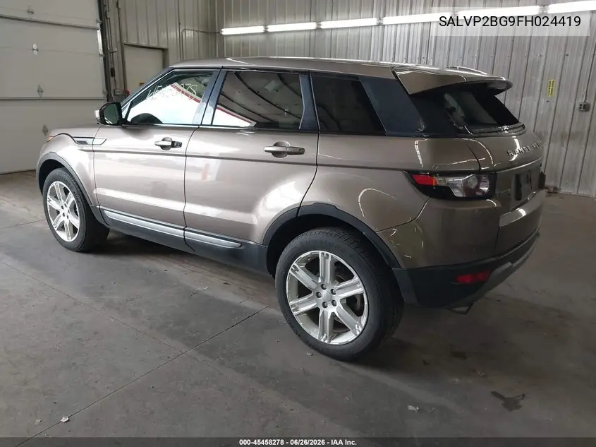 2015 Land Rover Range Rover Evoque Pure VIN: SALVP2BG9FH024419 Lot: 45458278