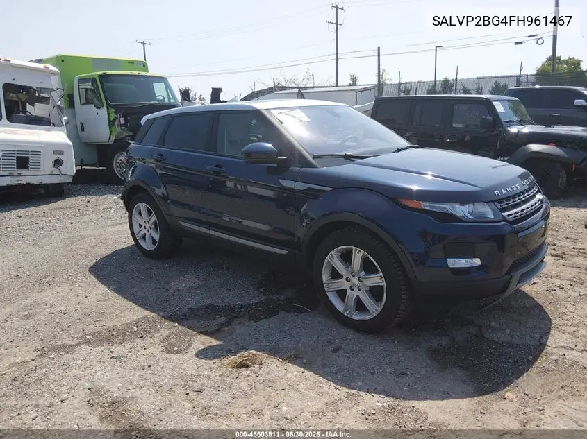 2015 Land Rover Range Rover Evoque Pure VIN: SALVP2BG4FH961467 Lot: 45503511