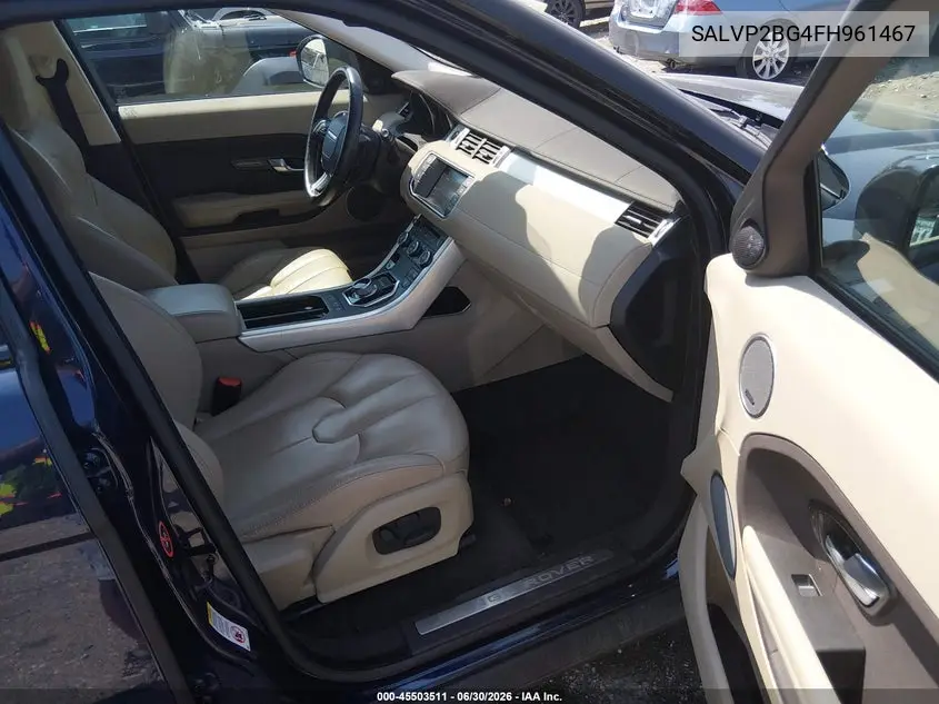2015 Land Rover Range Rover Evoque Pure VIN: SALVP2BG4FH961467 Lot: 45503511