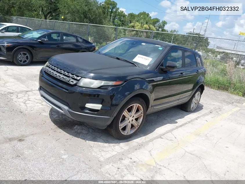 2015 Land Rover Range Rover Evoque Pure VIN: SALVP2BG4FH032332 Lot: 45507687
