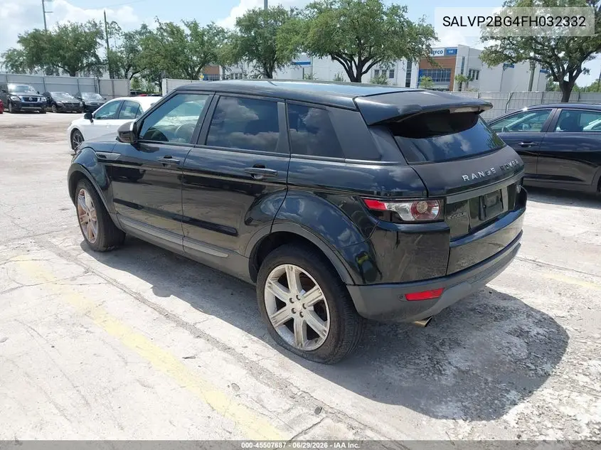 2015 Land Rover Range Rover Evoque Pure VIN: SALVP2BG4FH032332 Lot: 45507687
