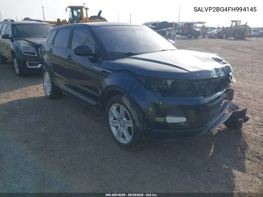 2015 Land Rover Range Rover Evoque Pure VIN: SALVP2BG4FH994145 Lot: 45516259