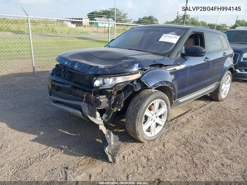 2015 Land Rover Range Rover Evoque Pure VIN: SALVP2BG4FH994145 Lot: 45516259
