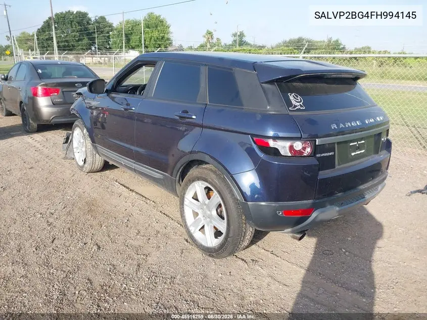 2015 Land Rover Range Rover Evoque Pure VIN: SALVP2BG4FH994145 Lot: 45516259