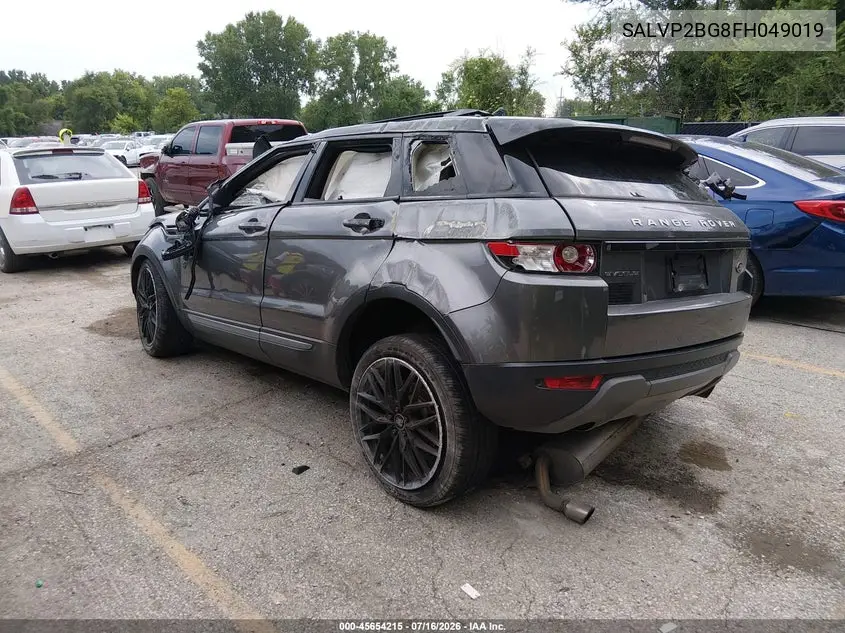 2015 Land Rover Range Rover Evoque Pure VIN: SALVP2BG8FH049019 Lot: 45654215