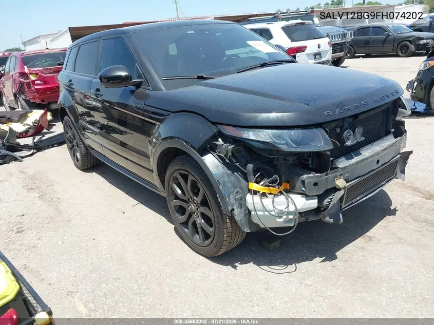 2015 Land Rover Range Rover Evoque Dynamic VIN: SALVT2BG9FH074202 Lot: 45683002