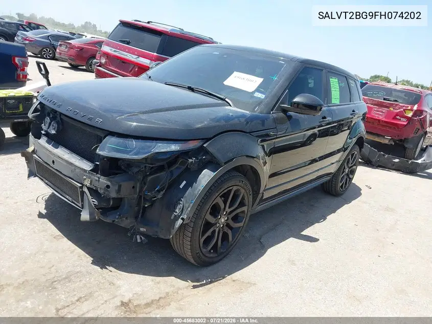 2015 Land Rover Range Rover Evoque Dynamic VIN: SALVT2BG9FH074202 Lot: 45683002