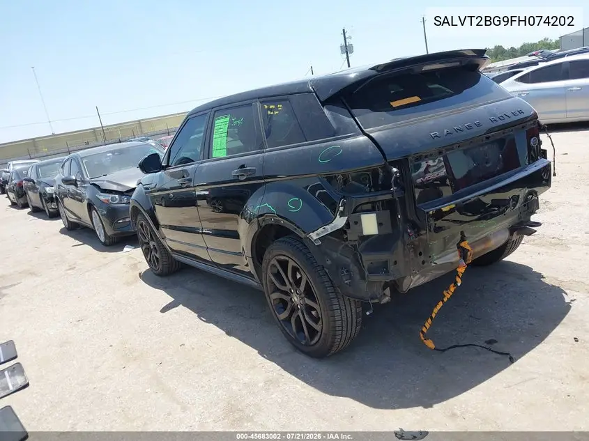 2015 Land Rover Range Rover Evoque Dynamic VIN: SALVT2BG9FH074202 Lot: 45683002