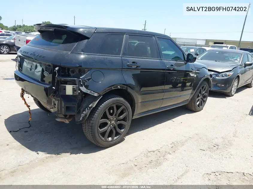 2015 Land Rover Range Rover Evoque Dynamic VIN: SALVT2BG9FH074202 Lot: 45683002