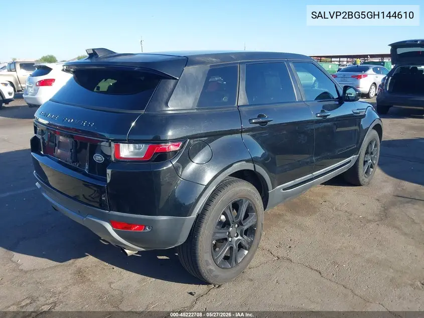 2016 Land Rover Range Rover Evoque Se/Se Premium VIN: SALVP2BG5GH144610 Lot: 45222708