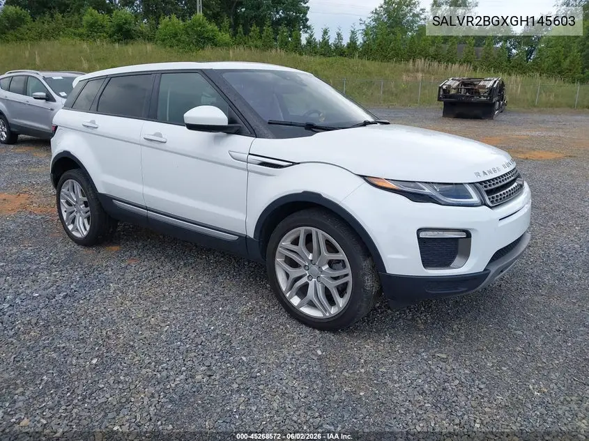 2016 Land Rover Range Rover Evoque Hse VIN: SALVR2BGXGH145603 Lot: 45268572