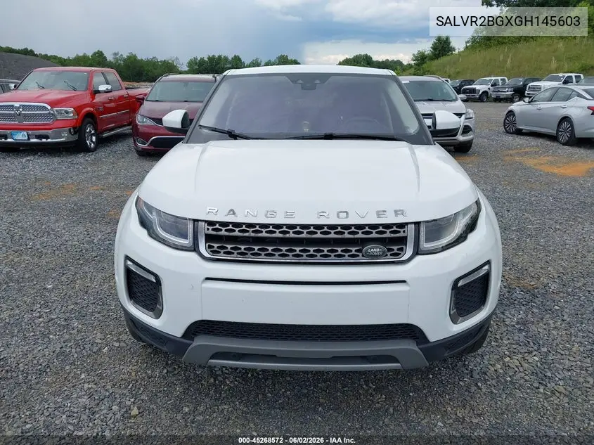 2016 Land Rover Range Rover Evoque Hse VIN: SALVR2BGXGH145603 Lot: 45268572