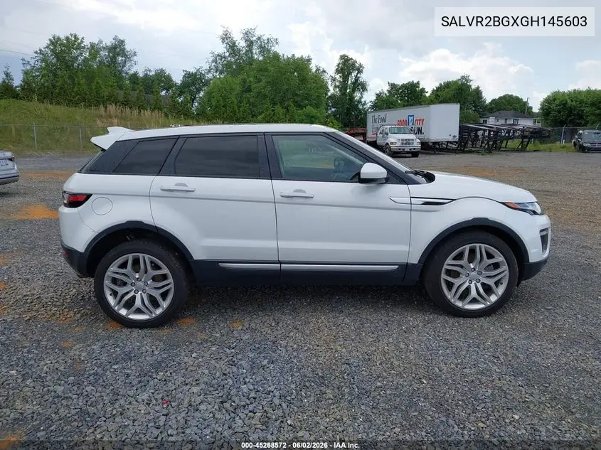 2016 Land Rover Range Rover Evoque Hse VIN: SALVR2BGXGH145603 Lot: 45268572