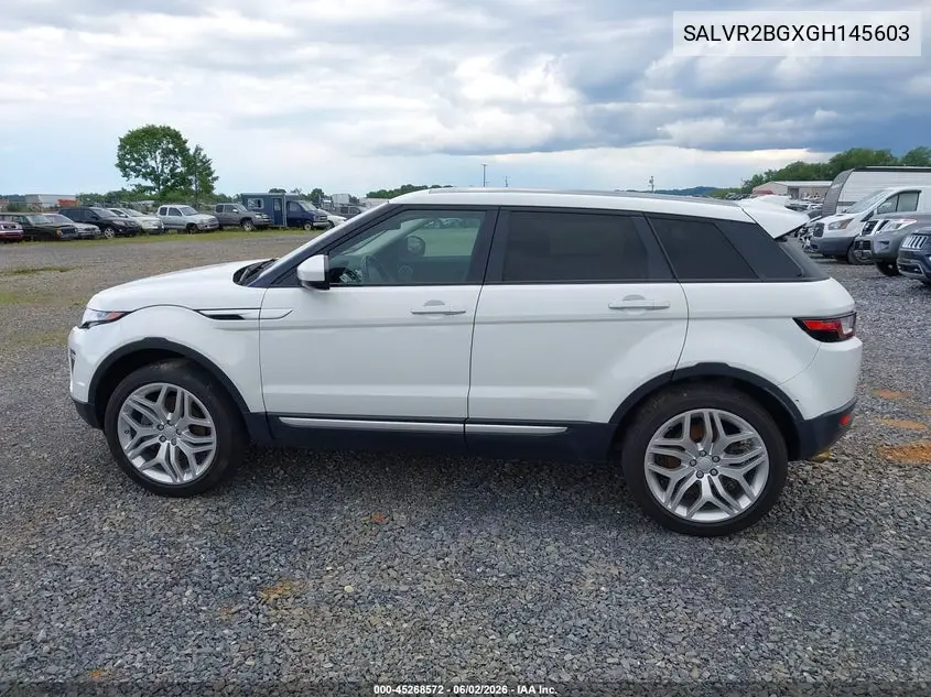 2016 Land Rover Range Rover Evoque Hse VIN: SALVR2BGXGH145603 Lot: 45268572