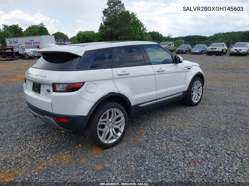 2016 Land Rover Range Rover Evoque Hse VIN: SALVR2BGXGH145603 Lot: 45268572