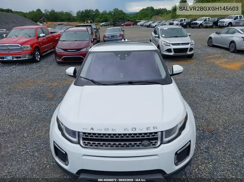2016 Land Rover Range Rover Evoque Hse VIN: SALVR2BGXGH145603 Lot: 45268572
