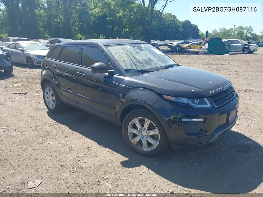 2016 Land Rover Range Rover Evoque Se/Se Premium VIN: SALVP2BG7GH087116 Lot: 45281062