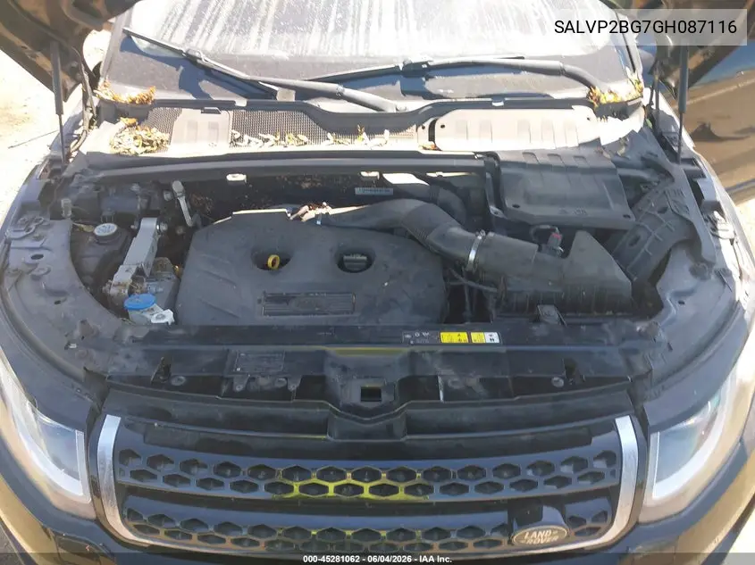2016 Land Rover Range Rover Evoque Se/Se Premium VIN: SALVP2BG7GH087116 Lot: 45281062