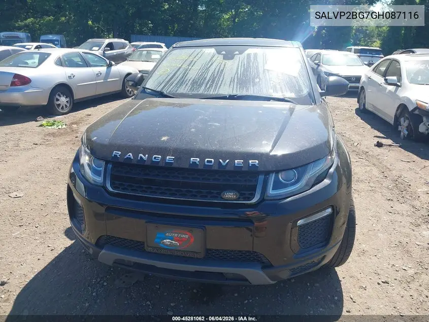 2016 Land Rover Range Rover Evoque Se/Se Premium VIN: SALVP2BG7GH087116 Lot: 45281062
