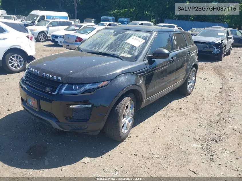 2016 Land Rover Range Rover Evoque Se/Se Premium VIN: SALVP2BG7GH087116 Lot: 45281062