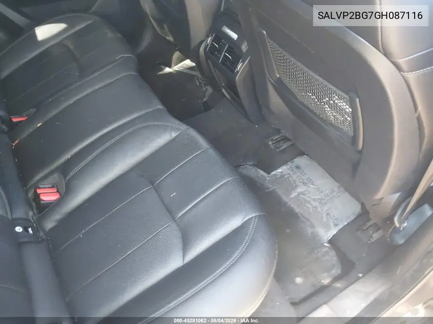 2016 Land Rover Range Rover Evoque Se/Se Premium VIN: SALVP2BG7GH087116 Lot: 45281062