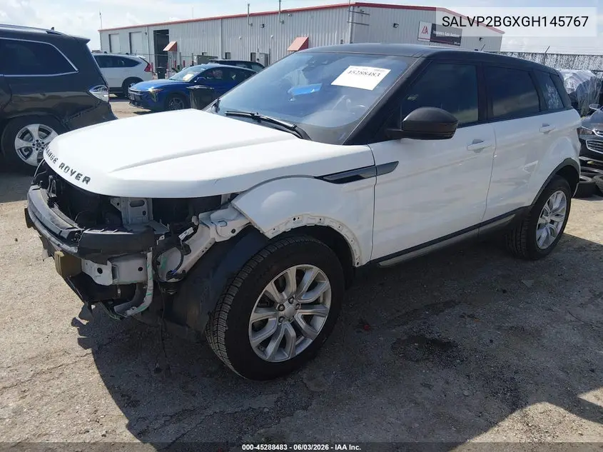 2016 Land Rover Range Rover Evoque Se/Se Premium VIN: SALVP2BGXGH145767 Lot: 45288483