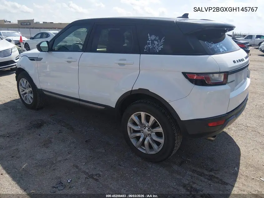 2016 Land Rover Range Rover Evoque Se/Se Premium VIN: SALVP2BGXGH145767 Lot: 45288483