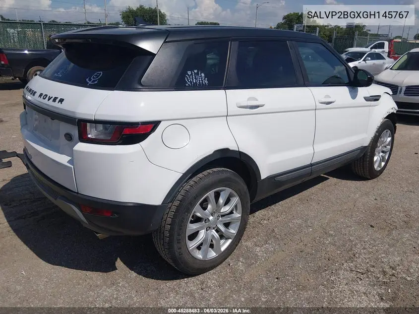 2016 Land Rover Range Rover Evoque Se/Se Premium VIN: SALVP2BGXGH145767 Lot: 45288483