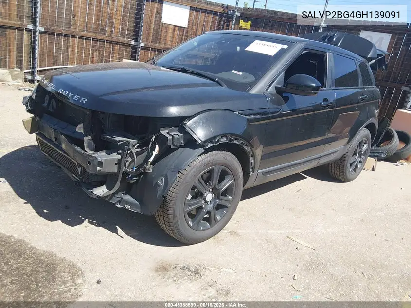 2016 Land Rover Range Rover Evoque Se/Se Premium VIN: SALVP2BG4GH139091 Lot: 45388599
