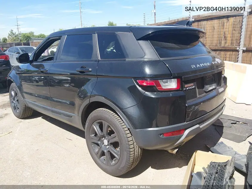 2016 Land Rover Range Rover Evoque Se/Se Premium VIN: SALVP2BG4GH139091 Lot: 45388599