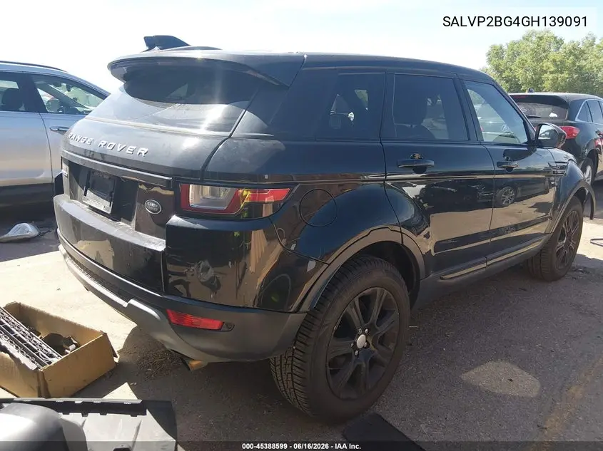 2016 Land Rover Range Rover Evoque Se/Se Premium VIN: SALVP2BG4GH139091 Lot: 45388599