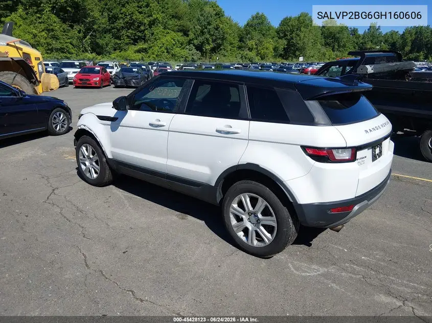 2016 Land Rover Range Rover Evoque Se/Se Premium VIN: SALVP2BG6GH160606 Lot: 45428123