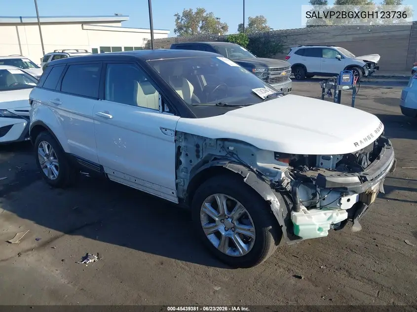 2016 Land Rover Range Rover Evoque Se/Se Premium VIN: SALVP2BGXGH123736 Lot: 45439381