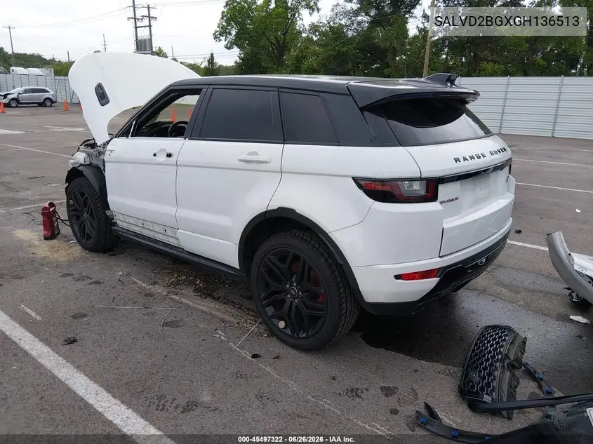 2016 Land Rover Range Rover Evoque Hse Dynamic VIN: SALVD2BGXGH136513 Lot: 45497322