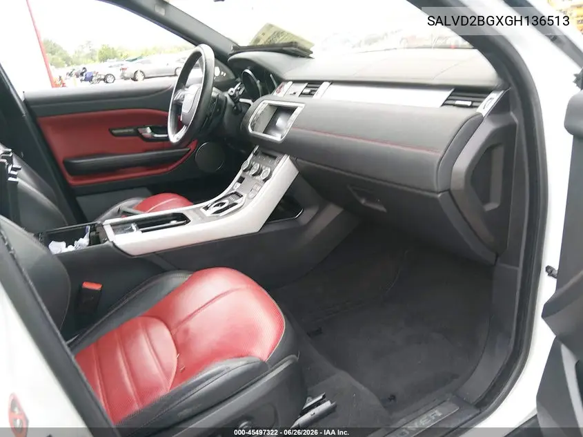 2016 Land Rover Range Rover Evoque Hse Dynamic VIN: SALVD2BGXGH136513 Lot: 45497322