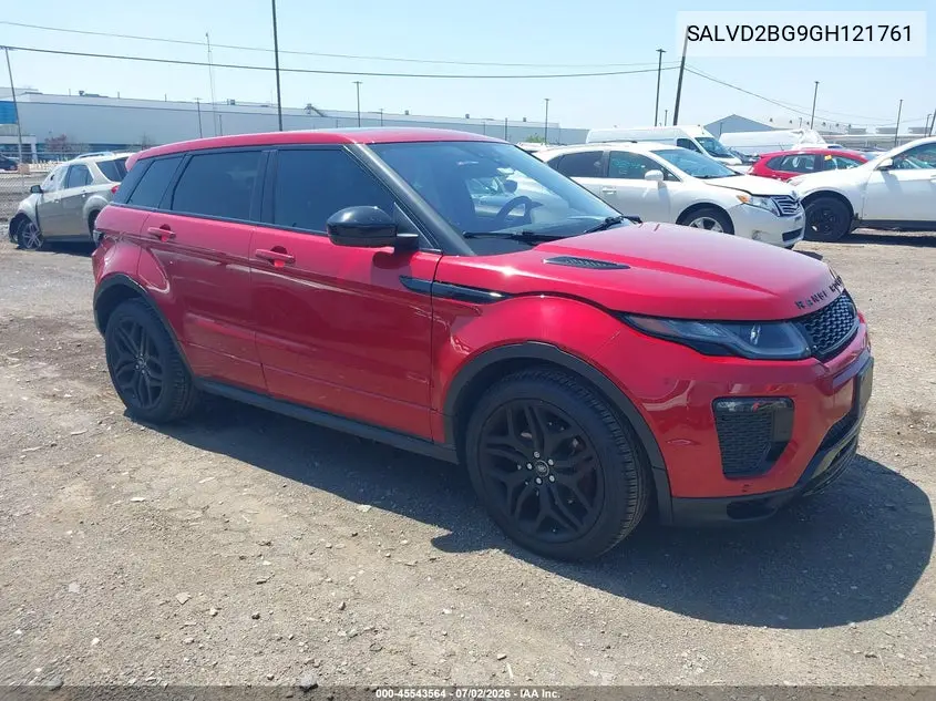 2016 Land Rover Range Rover Evoque Hse Dynamic VIN: SALVD2BG9GH121761 Lot: 45543564