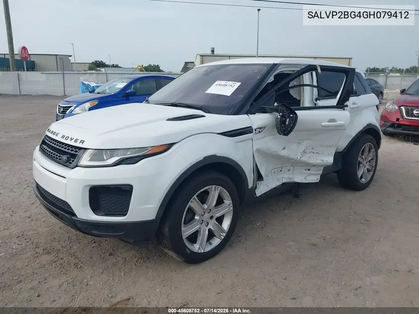 2016 Land Rover Range Rover Evoque Se/Se Premium VIN: SALVP2BG4GH079412 Lot: 45608752