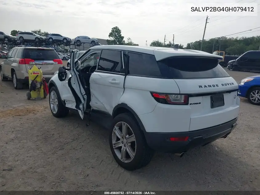 2016 Land Rover Range Rover Evoque Se/Se Premium VIN: SALVP2BG4GH079412 Lot: 45608752